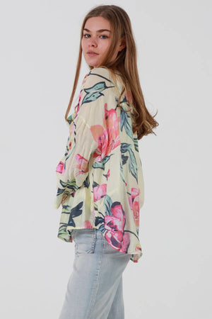Wren Ruffled Button Up Blouse