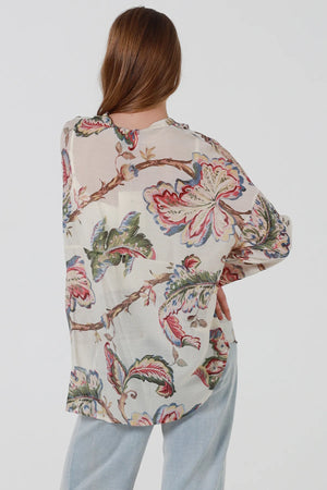 Lori Ruffled Button Up Blouse
