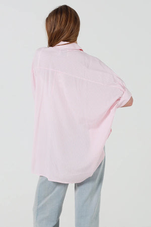 Floral Bouquet Button Up Batwing Shirt