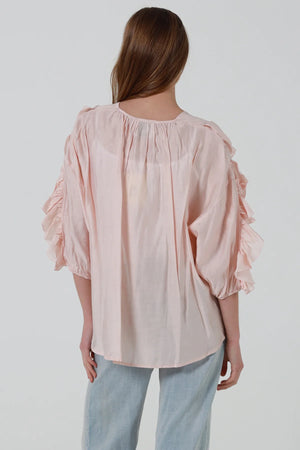 Shirley Ruffled Button Up Blouse
