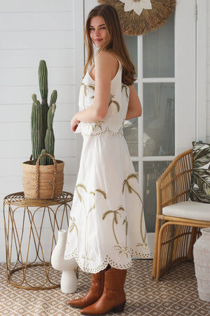 Lucia Coastal Embroidered Singlet