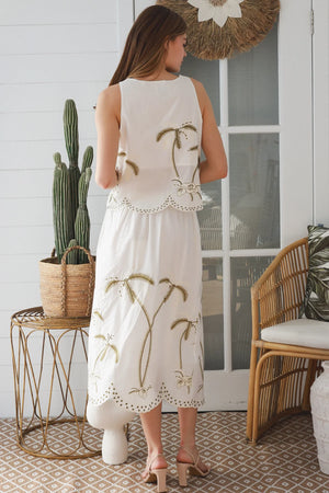 Lucia Coastal Embroidered Singlet