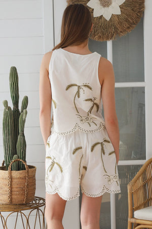 Lucia Coastal Embroidered Shorts