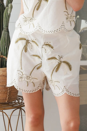 Lucia Coastal Embroidered Shorts