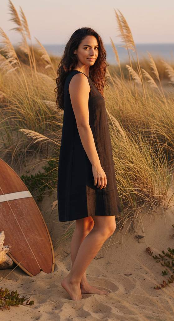 🌟SALE - BHI 100 % Hemp Sleeveless Dress