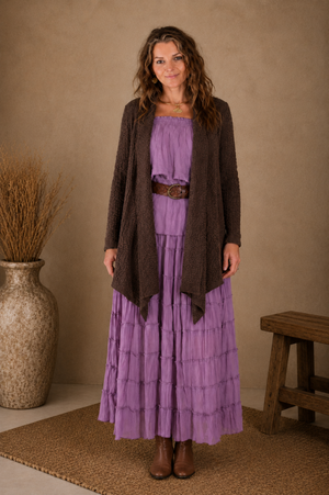 Layered Cotton Maxi Skirt