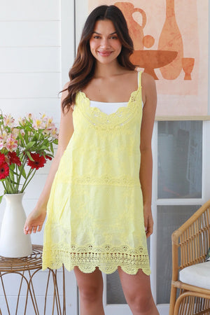Crochet Lace Mini Dress LY0187/88