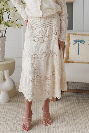 Audrey Crochet Maxi Skirt
