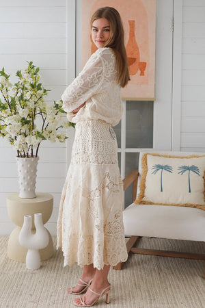 Audrey Crochet Maxi Skirt