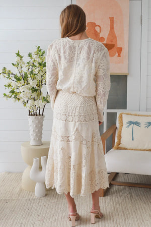 Audrey Crochet Maxi Skirt
