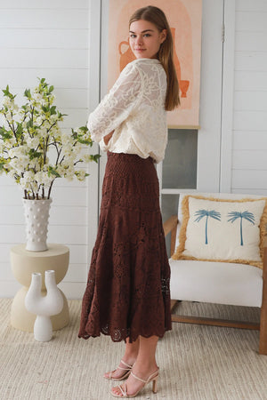 Audrey Crochet Maxi Skirt