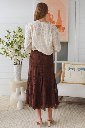Audrey Crochet Maxi Skirt