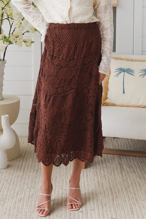 Audrey Crochet Maxi Skirt