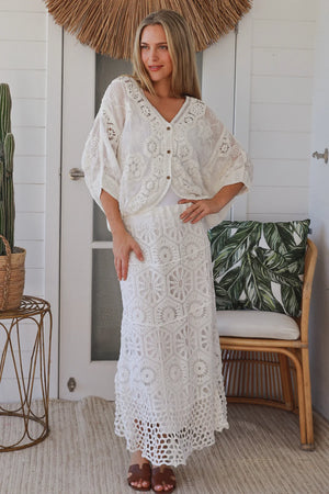 #Delilah Crochet Maxi Skirt