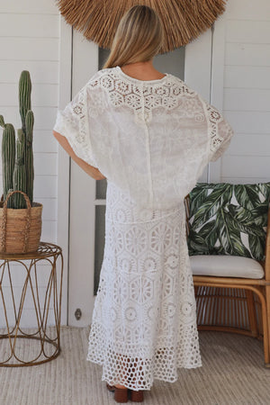 #Delilah Crochet Maxi Skirt