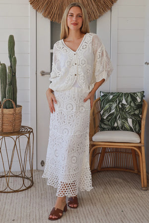 #Delilah Crochet Maxi Skirt