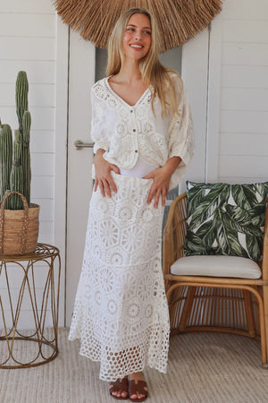 #Delilah Crochet Maxi Skirt