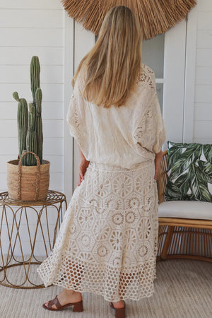 #Delilah Crochet Maxi Skirt