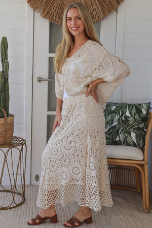 #Delilah Crochet Maxi Skirt