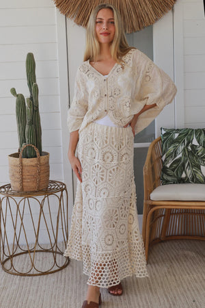 #Delilah Crochet Maxi Skirt