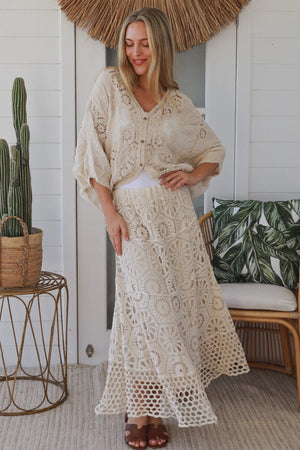 #Delilah Crochet Maxi Skirt