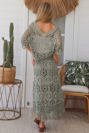 #Delilah Crochet Maxi Skirt