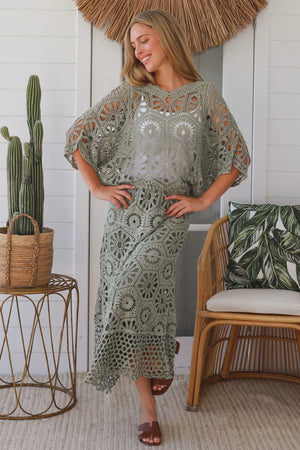 #Delilah Crochet Maxi Skirt