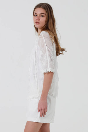 Ivy Bohemian Crochet Blouse
