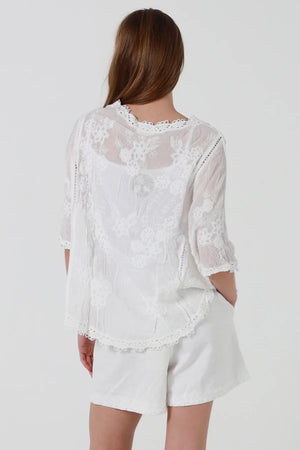 Ivy Bohemian Crochet Blouse