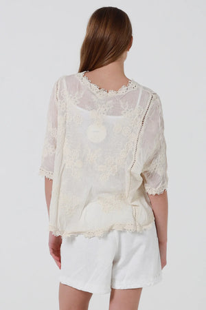 Ivy Bohemian Crochet Blouse