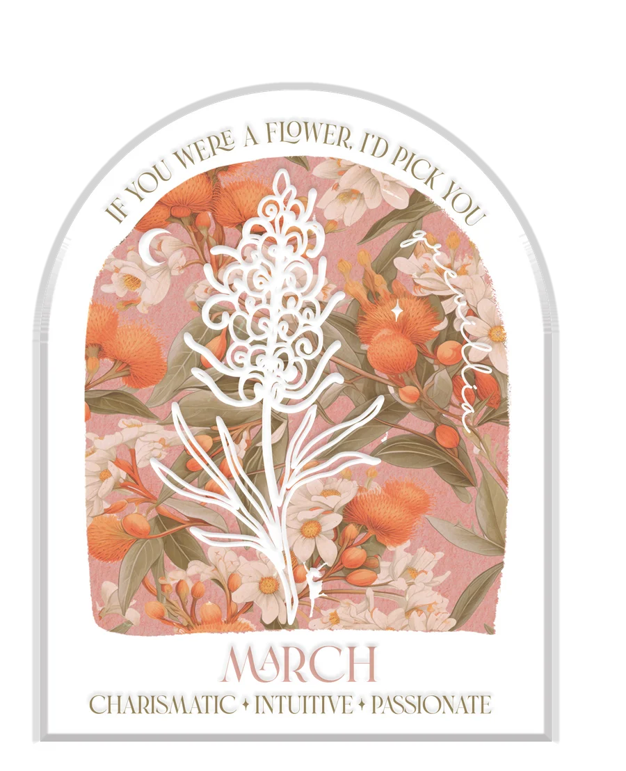 Native Flower Birth Month Plaques