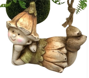 14cm Terracotta Lying Maz & Shaz