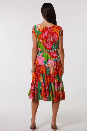 TRIXIE COTTON MIDI DRESS
