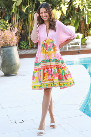 Sara Baby Doll Style Mini Dress