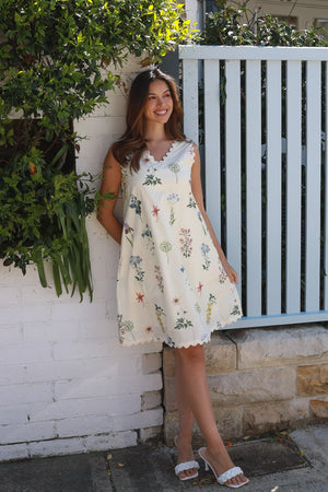 Reese Floral A-Line Mini Dress