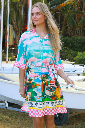 Nyla Mini Shirt Dress