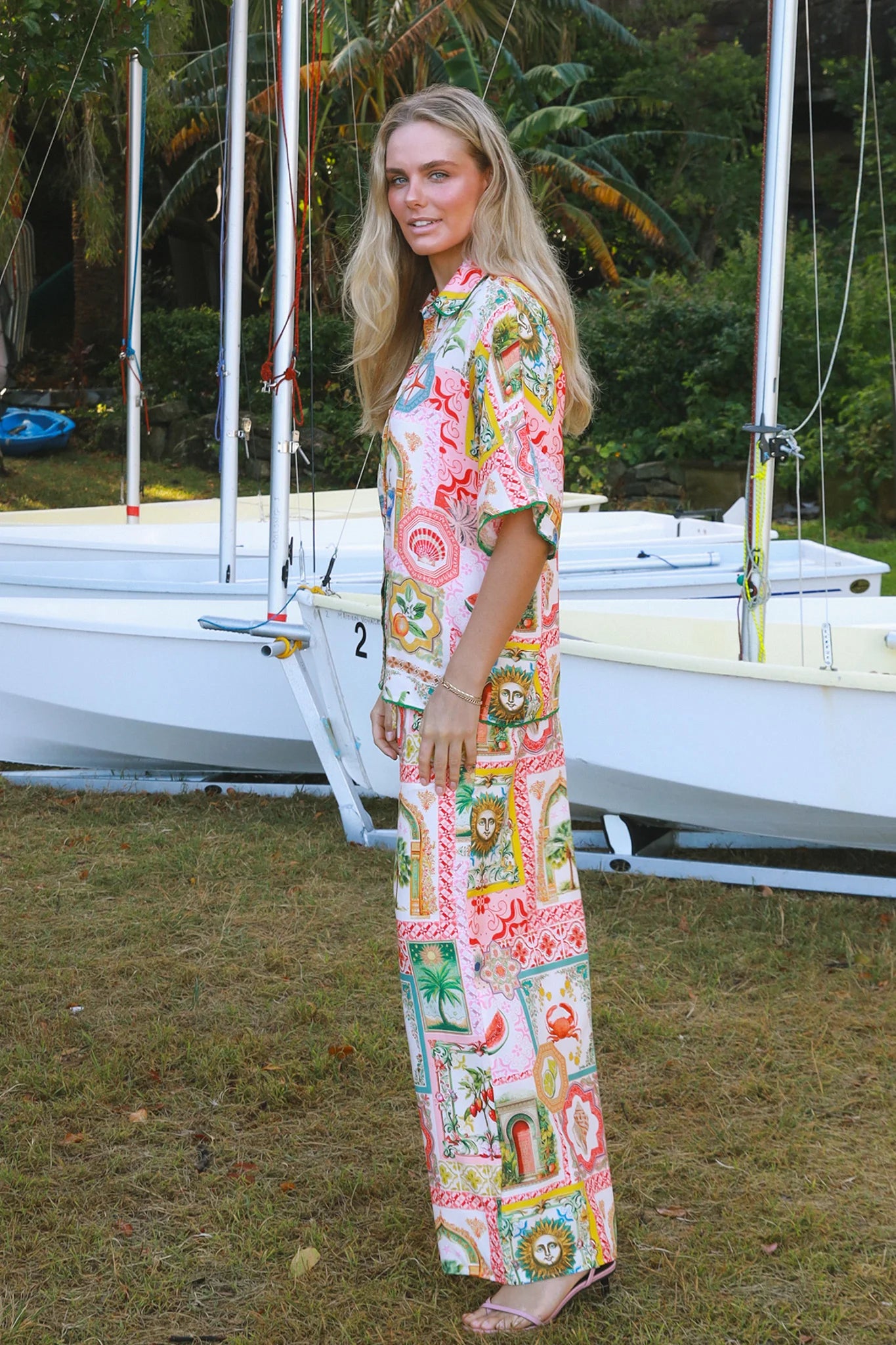 Parker Print Button Up Shirt