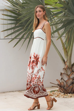 Ryder Slip Maxi Dress with Ric Rac Trim