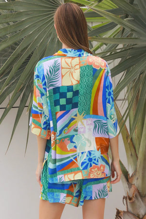 #Ingrid Short Sleeve Button Up Shirt