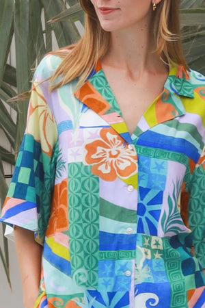#Ingrid Short Sleeve Button Up Shirt