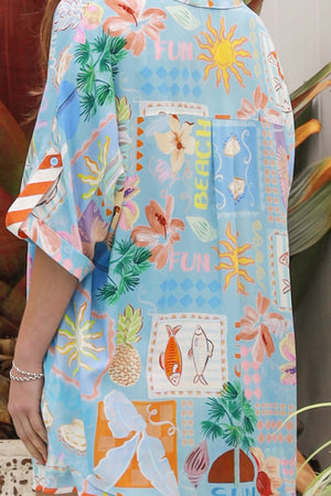 Hattie Button up Shirt & Short Set