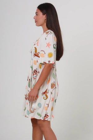 Sea Life Paradise Mini Dress