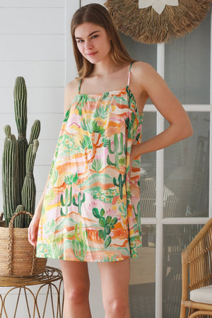 Desert Bloom Slip Mini Dress