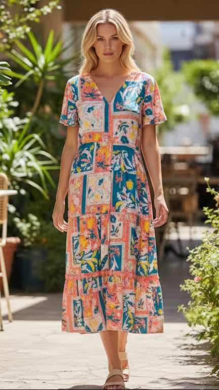 🌟SALE - Breezy Palm Maxi Dress