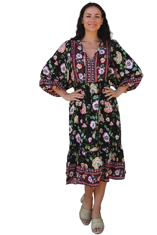 Camila Long Sleeve Midi Dress