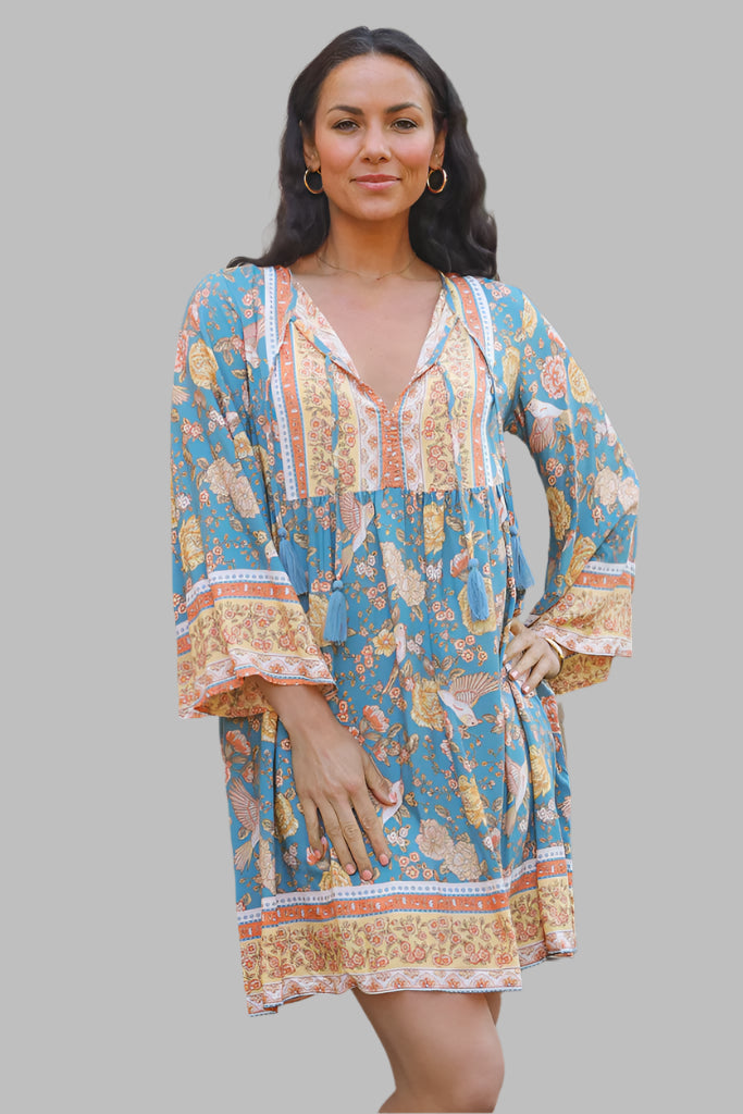 SOPHIA MINI DRESS LONG SLEEVE