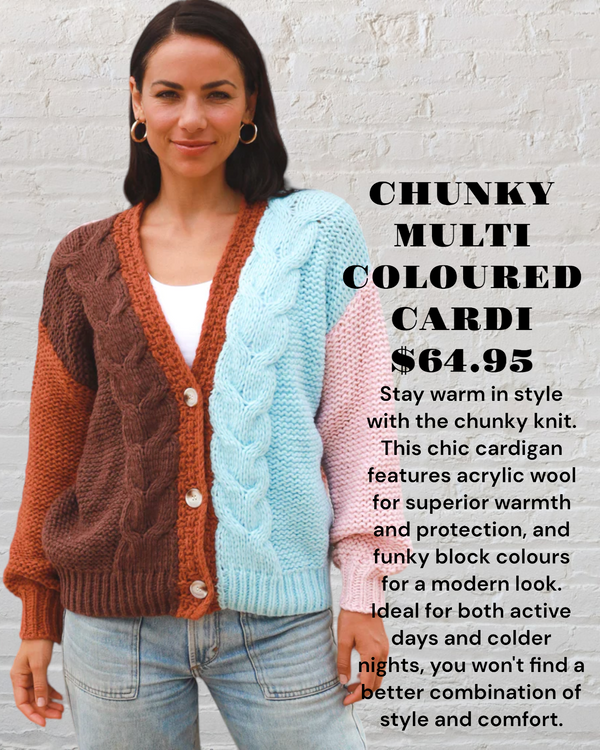 CHUNKY MULTI CARDI Hippy Haven