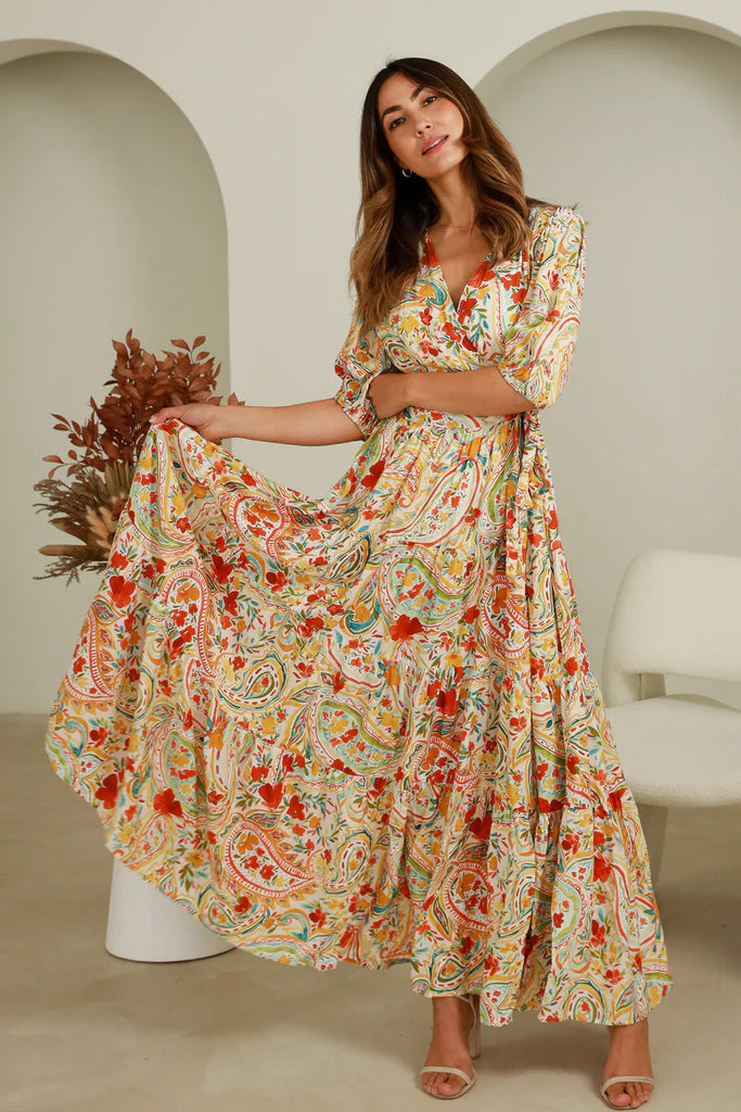 Lucy Side Tie Maxi Dress