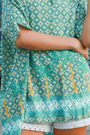 #Greta Button Up Smock Shirt
