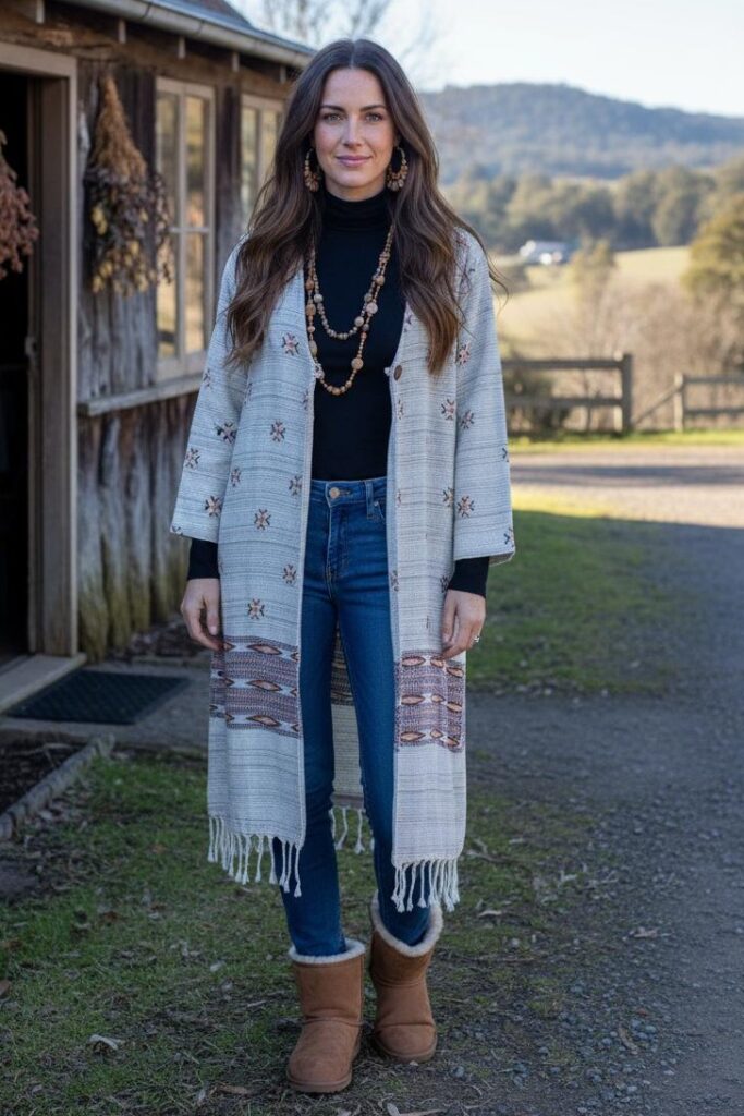 #Rustic Viscose Button Up Shrug